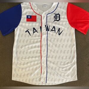 Detroit Tigers Taiwanese Heritage Jersey Giveaway 2025 Size L